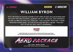 AUTOGRAPHED William Byron 2021 Panini Donruss Racing AERO PACKAGE (#24 Liberty University) Hendrick Motorsports Insert Signed Collectible Trading Card with COA