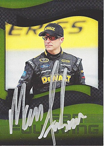 AUTOGRAPHED Marcos Ambrose 2013 Press Pass Racing Fan Fare FAN FOLLOWING (#9 DeWalt Petty Team) Chrome Insert Signed Collectible NASCAR Trading Card with COA