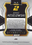 AUTOGRAPHED Brad Keselowski 2017 Panini Select Racing PRIZM (#2 Alliance Penske Team) Rare Parallel Insert Signed Collectible NASCAR Trading Card with COA #215/299