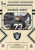 AUTOGRAPHED Maurice Hurst 2018 Panini Gold Standard Football GOLDEN ROOKIE SIGNATURE (#73 Oakland Raiders) Signed Insert Collectible NFL Football Trading Card #003/149