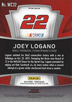 AUTOGRAPHED Joey Logano 2016 Panini Prizm Racing WINNERS CIRCLE TALLADEGA WIN (#22 Pennzoil Penske Team) Chrome Insert Signed NASCAR Collectible Trading Card with COA