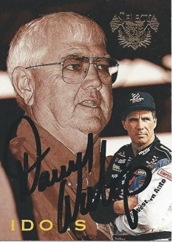 AUTOGRAPHED Darrell Waltrip 1995 Select Premier Edition Racing IDOLS JUNIOR JOHNSON (#17 Western Auto Team) Vintage Signed NASCAR Collectible Trading Card with COA