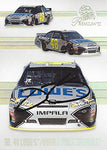 AUTOGRAPHED Jimmie Johnson 2011 Press Pass Premium Racing MACHINES (#48 Kobalt Tools Team) Hendrick Motorsports Signed NASCAR Collectible Trading Card with COA