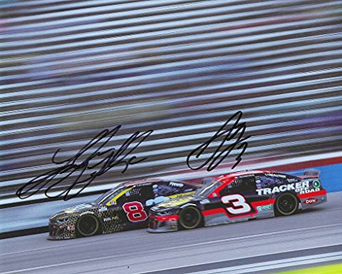 2X AUTOGRAPHED Tyler Reddick & Austin Dillon 2020 Richard Childress Racing Team (On-Track Teammates) NASCAR Cup Series Signed Picture 8X10 Inch Glossy Photo with COA