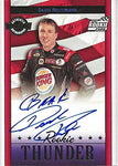 AUTOGRAPHED David Reutimann 2007 Wheels American Thunder ROOKIE THUNDER INSCRIPTION AUTOGRAPH (BK Racing Team Signed Collectible NASCAR Trading Card with COA (#17 of 50 produced)
