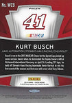 AUTOGRAPHED Kurt Busch 2016 Panini Prizm Racing WINNERS CIRCLE (Richmond Win) Insert Signed NASCAR Collectible Trading Card with COA