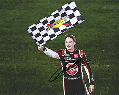 AUTOGRAPHED 2020 Christopher Bell #20 Rheem Team DAYTONA ROAD COURSE WIN (Checkered Flag) Joe Gibbs Racing NASCAR Cup Series Signed Picture 8X10 Inch Glossy Photo with COA