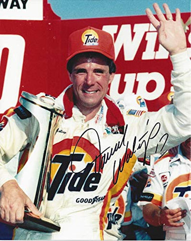 AUTOGRAPHED 1988 Darrell Waltrip #17 Tide Racing COCA-COLA 600 RACE WIN (Victory Lane Trophy Celebration) Winston Cup Series Signed Collectible Picture NASCAR 9X11 Inch Glossy Photo with COA