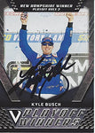 AUTOGRAPHED Kyle Busch 2018 Panini Victory Lane PLAYOFF WINNER (New Hampshire Win) Joe Gibbs Racing Signed Collectible NASCAR Trading Card with COA