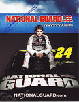AUTOGRAPHED 2011 Jeff Gordon #24 National Guard Racing (Hendrick) 9X11 NASCAR Hero Card with COA