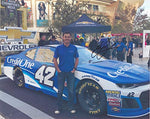 AUTOGRAPHED 2019 Kyle Larson #42 Credit One Bank Racing LAS VEGAS CHAMPIONS WEEK (Monster Cup Series) Signed Collectible Picture NASCAR 8X10 Inch Glossy Photo with COA