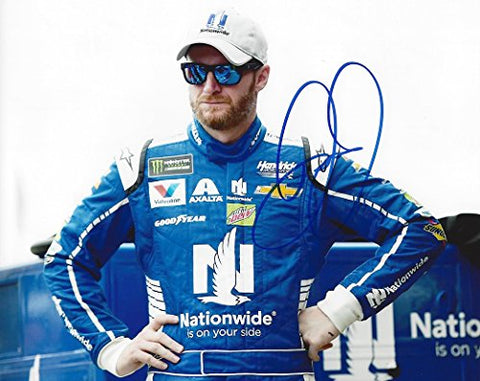 AUTOGRAPHED 2017 Dale Earnhardt Jr. #88 Nationwide Racing RETIREMENT FINAL SEASON (Garage Area) Monster Energy Cup Series Signed Collectible Picture NASCAR 8X10 Inch Glossy Photo with COA