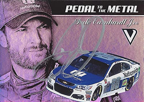 AUTOGRAPHED Dale Earnhardt Jr. 2018 Panini Victory Lane Racing PEDAL TO THE METAL (#88 Nationwide Team) Signed NASCAR Collectible Trading Card with COA
