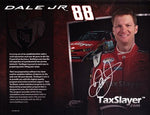AUTOGRAPHED 2013 Dale Earnhardt Jr. #88 Tax Slayer (Nationwide Series) Signed 9X11 Inch NASCAR Hero Card Photo with COA