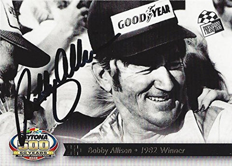 AUTOGRAPHED Bobby Allison 2007 Press Pass Racing Daytona 50 Years (1982 Winner) Insert Signed Collectible NASCAR Trading Card with COA