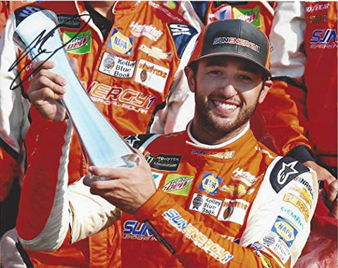 AUTOGRAPHED 2018 Chase Elliott #9 Sun Energy Racing WATKINS GLEN 1ST RACE WIN (Victory Lane Trophy) Hendrick Motorsports Signed Collectible Picture 8X10 Inch NASCAR Glossy Photo with COA