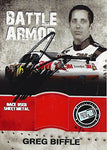 AUTOGRAPHED Greg Biffle 2010 Press Pass Stealth BATTLE ARMOR (Race-Used Sheetmetal) Relic Memorabilia Insert Signed Collectible NASCAR Trading Card with COA (#09 of only 25 produced!)