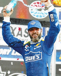 AUTOGRAPHED 2017 Jimmie Johnson #48 Team Lowes Racing TEXAS RACE WIN (Victory Lane Celebration) Monster Energy Cup Series Signed Collectible Picture NASCAR 8X10 Inch Glossy Photo with COA