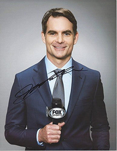 AUTOGRAPHED Jeff Gordon 2016 Fox Sports 1 Racing FIRST YEAR BROADCASTER (Media Day Pose) Signed Collectible Picture NASCAR 9X11 Inch Glossy Photo with COA