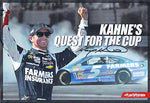 AUTOGRAPHED 2013 Kasey Kahne #5 Farmers Insurance Racing QUEST FOR THE CUP (Burnout) Signed 7X9 NASCAR Hero Card Photo w/COA