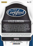 AUTOGRAPHED Kyle Larson 2018 Panini Certified Racing (#42 Credit One Bank Ganassi Team) Monster Cup Series Chrome Signed NASCAR Collectible Trading Card with COA