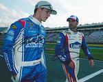 2X AUTOGRAPHED Jimmie Johnson & Trevor Bayne #6 ADVOCARE / #48 LOWES RACING Daytona International Speedway (Pit Road Walk) Signed Collectible Picture NASCAR 8X10 Inch Glossy Photo with COA