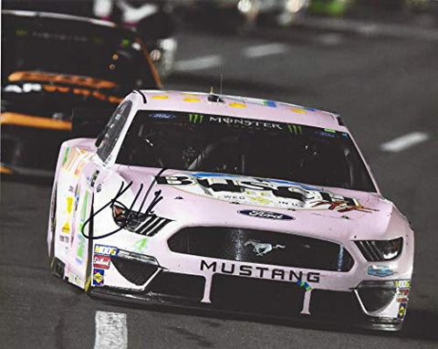 AUTOGRAPHED 2019 Kevin Harvick #4 Busch Beer Team MILLENIAL PINK CAR (Fleek AF Ford Mustang) Charlotte Motor Speedway Monster Cup Signed Collectible Picture 8X10 Inch NASCAR Glossy Photo with COA