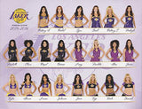 22X AUTOGRAPHED The Laker Girls 2015-2016 Los Angeles Lakers Basketball Team Signed Picture 8X10 Inch Photo with COA