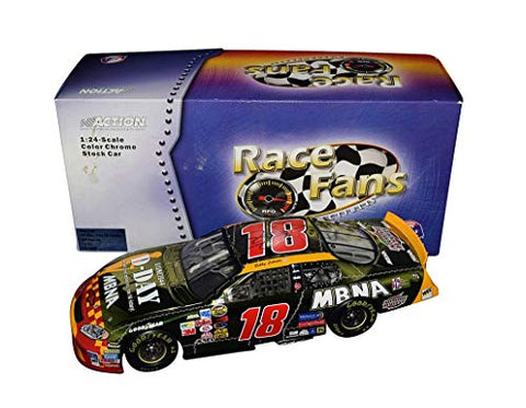 2X AUTOGRAPHED 2004 Bobby Labonte & Bud Moore #18 D-DAY ANNIVERSARY RFO Chrome (Signed by WW2 Hero) Rare Signed 1/24 Diecast Car COA (1 of only 504 produced!)