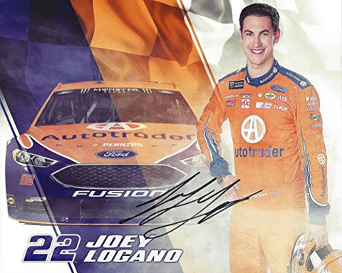 AUTOGRAPHED 2017 Joey Logano #22 Autotrader Racing (Team Penske) Monster Energy Cup Series Signed Collectible Picture NASCAR 8X10 Inch Hero Card Photo with COA