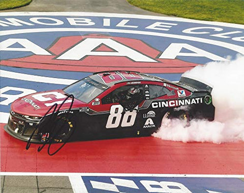 AUTOGRAPHED 2020 Alex Bowman #88 Cincinnati Inc. Racing CALIFORNIA RACE WIN (Victory Burnout) Hendrick Motorsports Signed Collectible Picture NASCAR 8X10 Inch Glossy Photo with COA