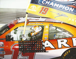 AUTOGRAPHED 2016 Daniel Suarez #19 Arris Team XFINITY SERIES CHAMPION (Homestead Champ Flag) Joe Gibbs Racing Signed Collectible Picture NASCAR 9X11 Inch Glossy Photo with COA