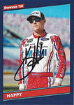 AUTOGRAPHED Kevin Harvick 2019 Panini Donruss Racing HAPPY (#4 Mobil 1 Team) Monster Cup Series Stewart-Haas Racing Signed NASCAR Collectible Trading Card with COA