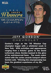 AUTOGRAPHED Jeff Gordon 1996 Upper Deck Racing AWARD WINNERS (1995 Cup Champion) #24 DuPont Team Hendrick Motorsports Rare Insert Signed NASCAR Collectible Trading Card with COA