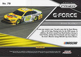 AUTOGRAPHED Ryan Blaney 2018 Panini Prizm Racing G-FORCE (#12 Pennzoil Team Penske Ford) Monster Cup Series Chrome Insert Signed NASCAR Collectible Trading Card with COA