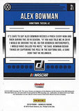 AUTOGRAPHED Alex Bowman 2019 Panini Donruss Racing (#88 Nationwide Team) Hendrick Motorsports Monster Energy Cup Series Signed Collectible NASCAR Trading Card with COA