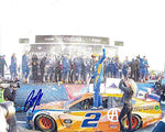 AUTOGRAPHED 2019 Brad Keselowski #2 Autotrader Racing ATLANTA RACE WIN (Victory Lane Celebration) Penske Monster Energy Cup Series Signed Collectible Picture NASCAR 8X10 Inch Glossy Photo with COA