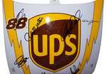 7X AUTOGRAPHED Dale Jarrett/Robert Yates & 5 Pit Crew Members 2006 UPS RACING TEAM (Nextel Cup Series) 14X14 Inch Replica Plastic NASCAR Mini Hood with COA