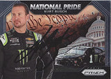 AUTOGRAPHED Kurt Busch 2020 Panini Prizm NATIONAL PRIDE (#1 Monster Team) Chip Ganassi Racing Monster Cup Series Signed NASCAR Collectible Trading Card with COA