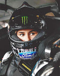 AUTOGRAPHED 2020 Hailie Deegan #4 Monster Energy Racing DAYTONA INTERNATIONAL SPEEDWAY (In-Car Helmet Picture) ARCA Series Signed Collectible 8X10 Inch NASCAR Glossy Photo with COA