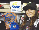 AUTOGRAPHED 2019 Hailie Deegan #19 Monster Energy Racing LAS VEGAS DIRT TRACK WIN (Victory Lane Selfie) K&N Pro Series West Signed Collectible Picture 8X10 Inch NASCAR Glossy Photo with COA
