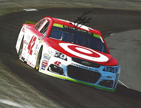 AUTOGRAPHED 2017 Kyle Larson #42 Target Team CHASE FOR THE CUP PLAYOFFS (On-Track Racing) Monster Energy Cup Series Signed Collectible Picture NASCAR 9X11 Inch Glossy Photo with COA