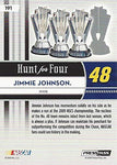 AUTOGRAPHED Jimmie Johnson 2009 Press Pass Racing HUNT FOR FOUR (2009 Championship) Martinsville Victory Lane #48 Lowes Red Parallel Signed NASCAR Collectible Trading Card with COA