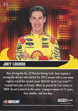 AUTOGRAPHED Joey Logano 2013 Press Pass Ignite Racing (#22 Shell Pennzoil) Team Penske Sprint Cup Series Signed NASCAR Collectible Trading Card with COA