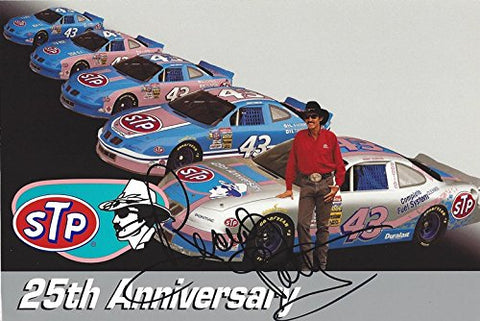 AUTOGRAPHED Richard Petty #43 STP Racing Team (25th Anniversary) 5X7 Inch Vintage Signed NASCAR Hero Card Photo with COA