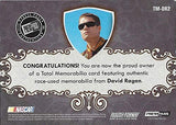 David Ragan 2012 Press Pass Total Memorabilia Racing OUAD FIRESUIT, SHOE, GLOVE, WINDOW NET RELIC (#6 UPS Team) Roush-Fenway Racing Collectible NASCAR Trading Card #18/25