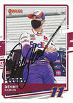 AUTOGRAPHED Denny Hamlin 2021 Panini Donruss (#11 FedEx Team) Joe Gibbs Racing NASCAR Cup Series Signed Collectible Trading Card with COA