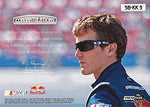 AUTOGRAPHED Kasey Kahne 2011 Press Pass Racing Eclipse SPELLBOUND (Letter H) Race-Used Tire (#4 Red Bull Team) RED PARALLEL Insert Signed NASCAR Trading Card with COA (#065 of 100)