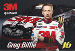 AUTOGRAPHED 2014 Greg Biffle #16 Roush Racing (3M Team) Signed 5X7 Picture NASCAR Hero Card with COA