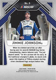 AUTOGRAPHED Jimmie Johnson 2020 Panini Prizm Racing 7X CHAMPION (#48 Lowes Team) Hendrick Motorsports Champ Trophies Signed NASCAR Collectible Trading Card with COA